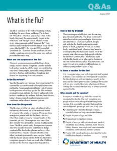 Seasonal Flu Q&A | Louisiana Department of Health
