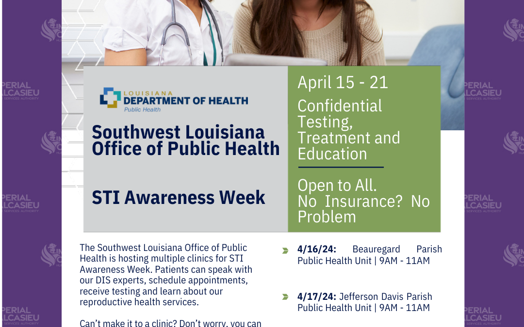 STI Awareness Week. April 15-21