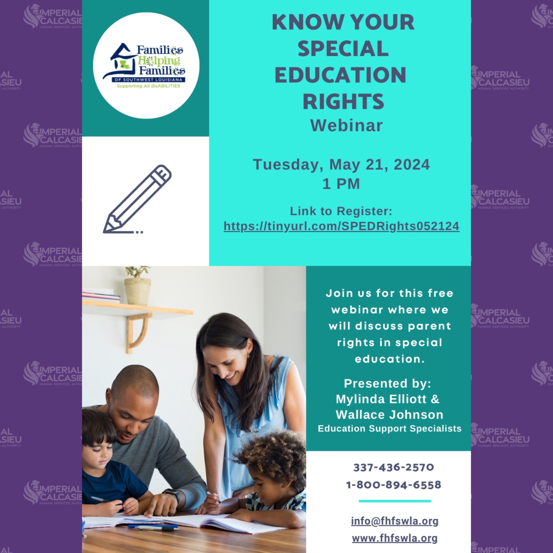 Know Your Special Education Rights Webinar Imperial Calcasieu Human