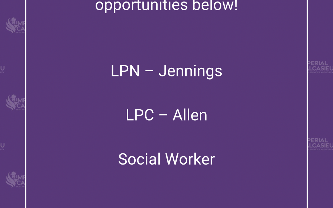 ImCal’s Newest Job Opportunities 7-17-2024