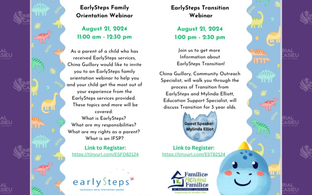 EARLYSTEPS Webinar – August 21, 2024