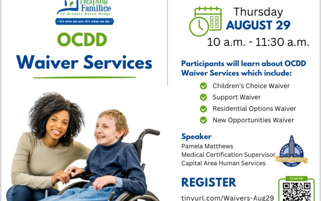 OCDD Waiver Services – Free Webinar