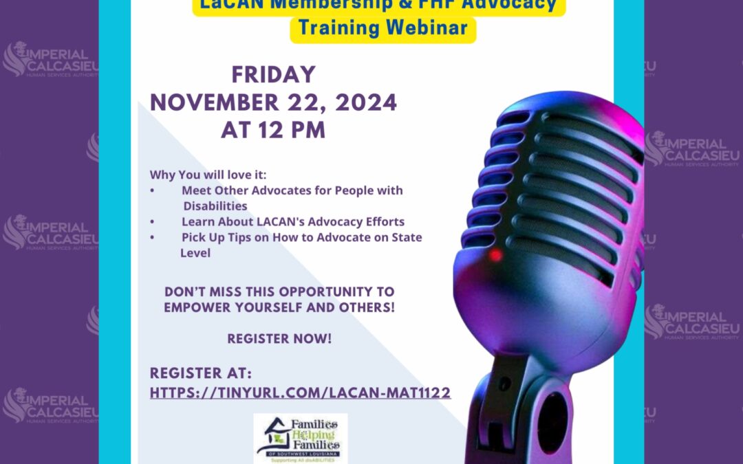 LaCAN Membership & FHF AdvocacyTraining Webinar