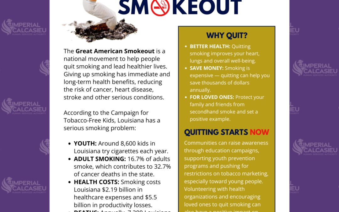 November 21st is The Great American Smokeout