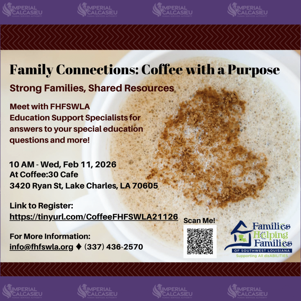 Coffee with a Purpose - Imperial Calcasieu Human Services Authority
